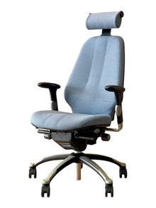 Refurbished RH Logic 400 Ergonomic Chair with Headrest – Blue image 5