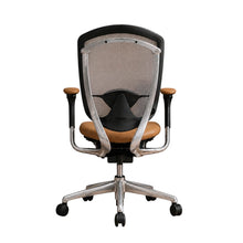 Okamura Contessa Ergonomic Office Chair | Tan Distressed PU Leather | Refurbished & Custom Upholstered image 5