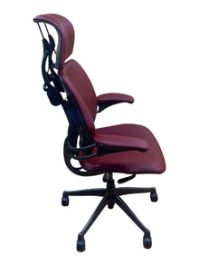 Refurbished Humanscale Freedom Headrest Chair – Red Leather image 4