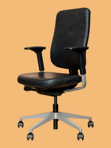 Refurbished Steelcase Reply Leather Office Chair – Black image 6