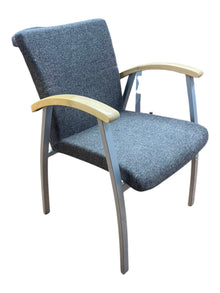 Refurbished Kinnarps Arcus Stacking Visitor Chairs – Blue image 4