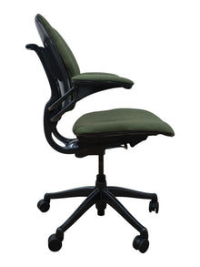 Refurbished Humanscale Freedom Task Chair – Green Fabric image 2
