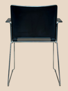 Refurbished Black Visitor Conference Chair with Arms image 3