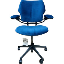 Humanscale freedom chair in *NEW navy blue velvet - UK DELIVERY image 2