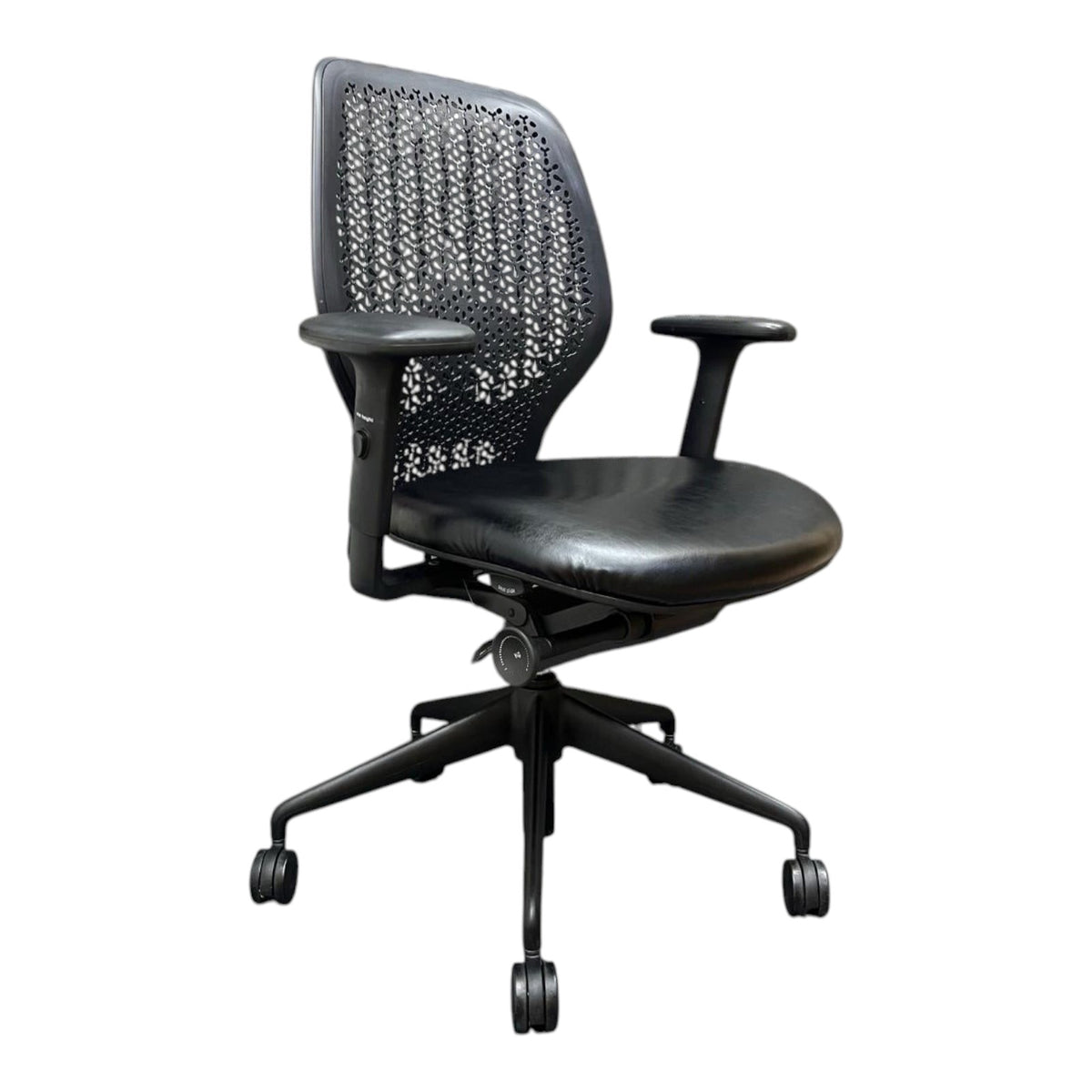 Orangebox Ara – Black Leather Seat– Lumbar Support –Rrp£759 - UK Delivery