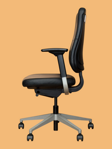 Refurbished Steelcase Reply Leather Office Chair – Black image 5