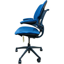 Humanscale freedom chair in *NEW navy blue velvet - UK DELIVERY image 6