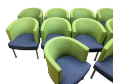 Refurbished Kinnarps Trix Reception Tub Chair – Lime & Navy image 5
