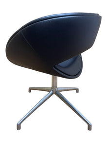 Boss Design Happy Black leather Swivel Chair image 4
