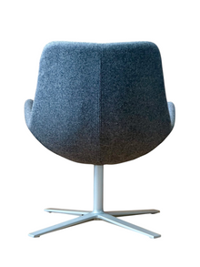 Refurbished Orangebox Avi-01 Lounge Chair – Grey and Magenta image 3