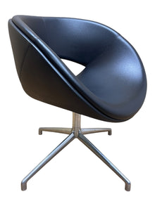 Boss Design Happy Black leather Swivel Chair image 2