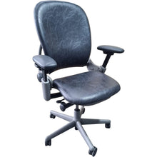Refurbished Steelcase Leap Ergonomic Chair – Smokey Grey/Black Leather image 4