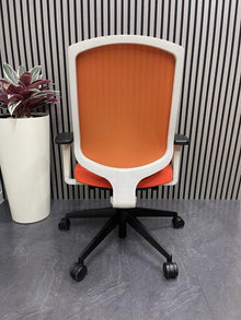 Senator Clipper Ergonomic Office Chairs - White /Orange - UK Delivery