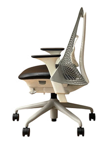 Herman Miller Sayl Chair - Black Leather seat image 6