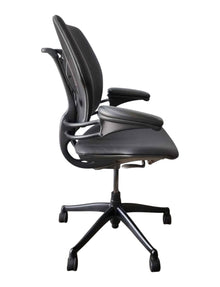 Refurbished Humanscale Freedom Task Chair – Black Leather image 2