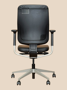 Refurbished Steelcase Reply Leather Office Chair – Black image 3