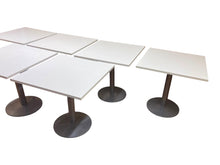 Refurbished Allermuir Square Pedestal Table – White image 6