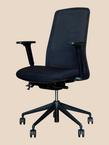 Refurbished Black Mesh Ergonomic Task Chair image 6