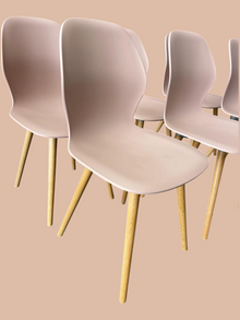 Refurbished Sedus se:spot Dining Chairs – Pale Pink, Set of 6 image 5