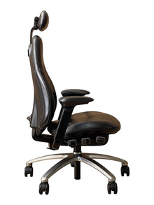 RH Mereo 220 Black genuine Leather Chair - Fully Adjustable image 7