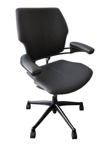 Refurbished Humanscale Freedom Task Chair – Brown or Black Leather image 3