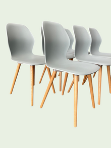 Refurbished Sedus se:spot Dining Chairs – Pale Blue, Set of 6 image 1