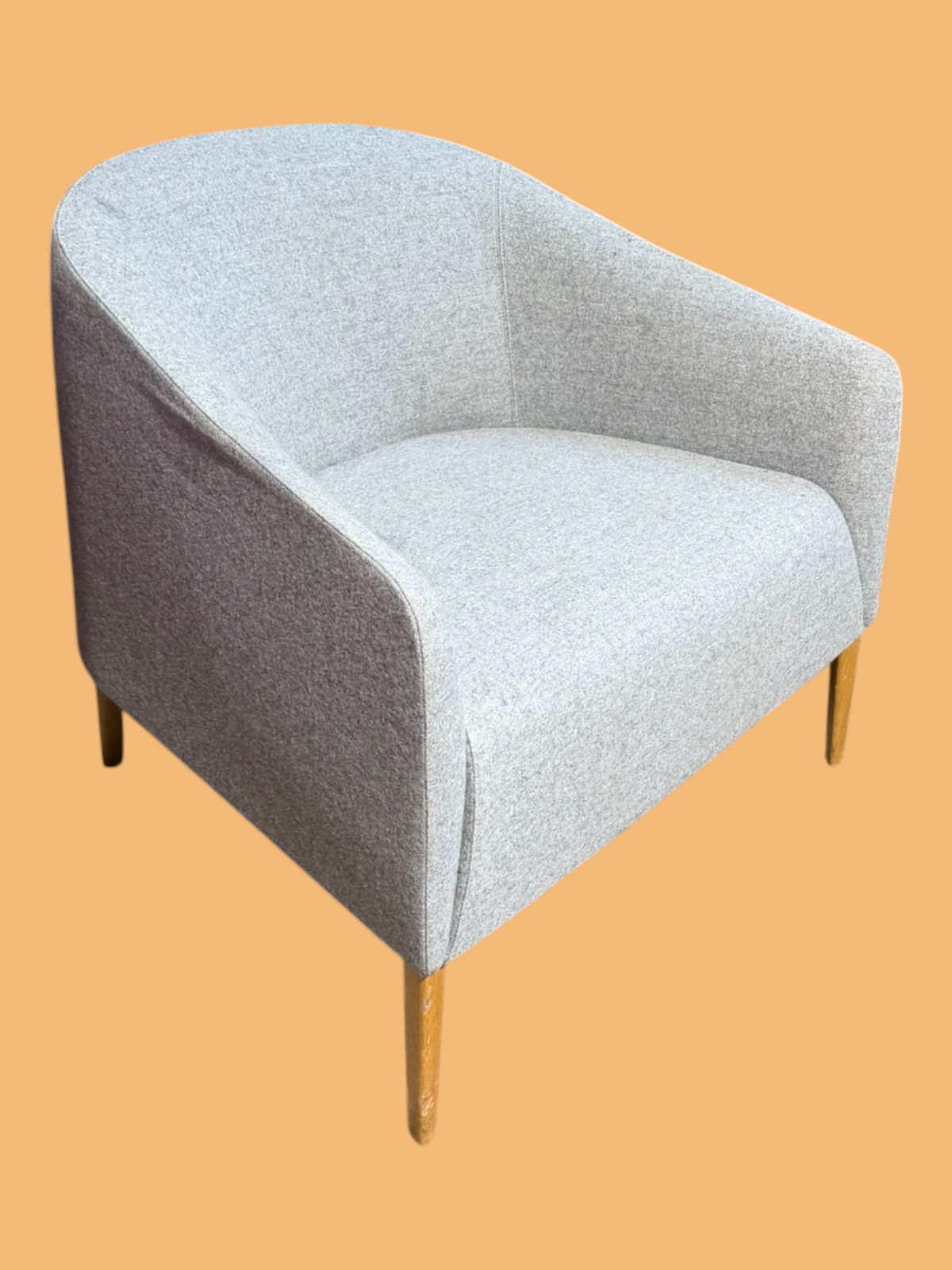 Refurbished Boss Design Manta Armchair – Light Grey