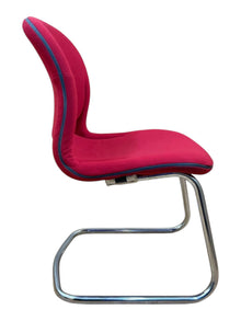 Refurbished Herman Miller Equa Visitor Chair – Red Fabric image 2