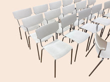 Refurbished Kinnarps Espress Stacking Canteen Chairs – White image 5