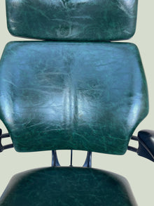 Refurbished Humanscale Freedom Headrest Chair – Vintage Green Leather image 5