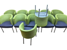 Refurbished Kinnarps Trix Reception Tub Chair – Lime & Navy image 3