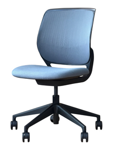 Refurbished Steelcase Cobi Meeting Chair – Grey Seat, Black Frame image 6