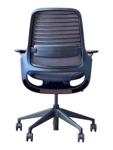 Refurbished Steelcase Series 1 Office Chair – Black Mesh and Fabric image 4