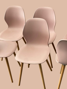 Refurbished Sedus se:spot Dining Chairs – Pale Pink, Set of 6 image 8