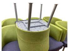 Refurbished Kinnarps Trix Reception Tub Chair – Lime & Navy image 9