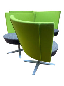 Refurbished Materia Centrum Medio Swivel Lounge Chair – Green image 7