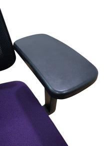 Refurbished Senator Clipper Mesh Chair – Purple Seat image 6