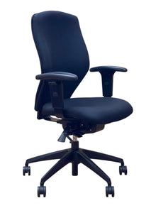 Refurbished Fully Adjustable Ergonomic Office Chair – Navy image 1