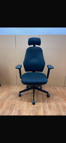 Refurbished ergonomic black chairs dse task chair image 1