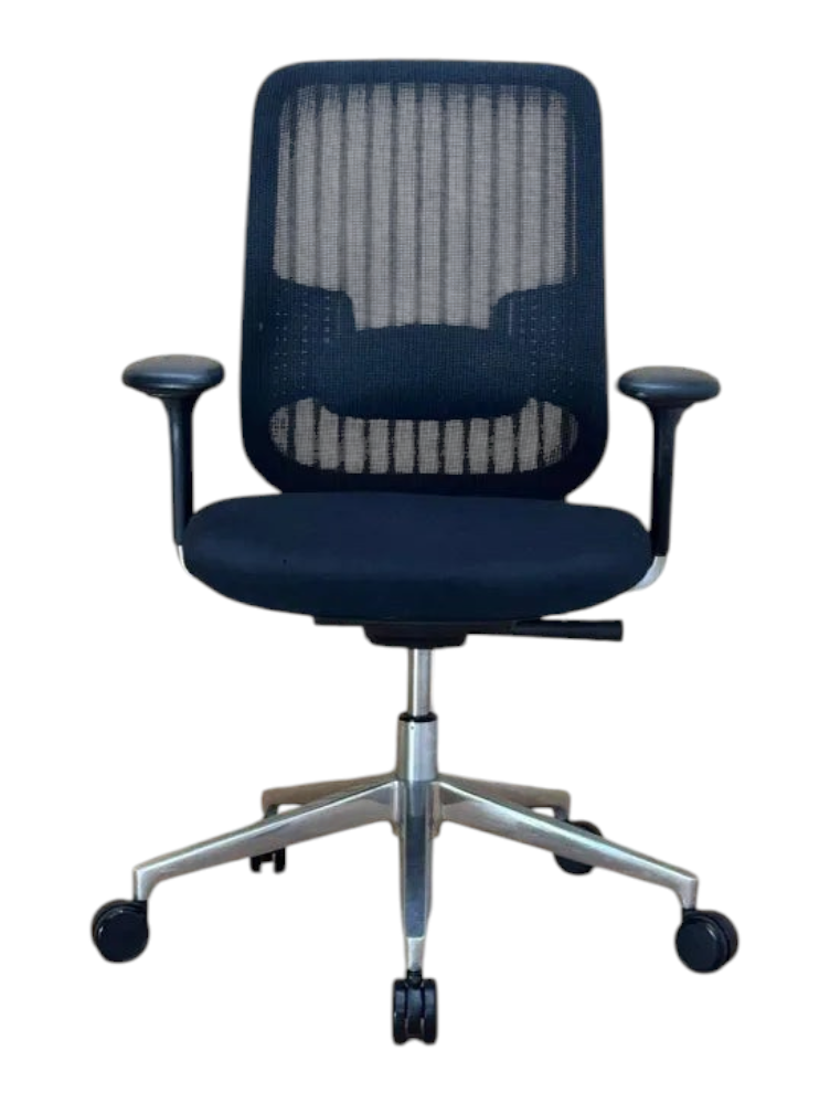 Refurbished Orangebox Do Mesh Task Chair – Black, Chrome Base, 3D Arms
