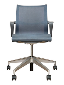 Herman Miller Setu Blue Mesh Office Chair – Refurbished image 2