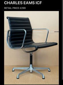 Refurbished Vintage ICF EA 108 Leather Conference Chair image 7