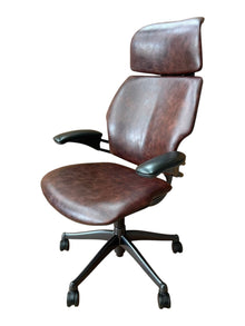 Refurbished Humanscale Freedom Headrest Chair – Brown PU Leather image 9