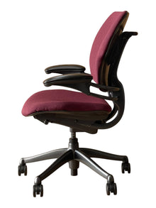 Refurbished Humanscale Freedom Task Chair – Burgundy image 3