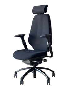 Refurbished RH Logic 400 Chair with Headrest – Black Fabric image 4