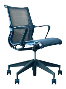 Refurbished Herman Miller Setu Mesh Chair – Graphite, Black Base image 1