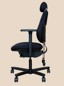 Refurbished Orangebox Flo Chair with Headrest – Black image 3