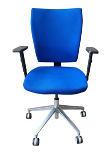Refurbished Connection Ergonomic Task Chair – Blue Fabric image 5