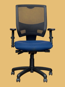 Refurbished Ergonomic Mesh Office Chair – Blue & Black image 7