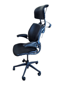 Refurbished Humanscale Freedom Headrest Chair – Black PU Leather image 5